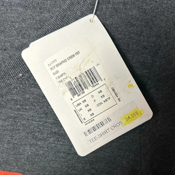 Reebok T shirt XS ,grey CROSSFIT. ,logo ,scoop neck ,cap sleeve, fittted, NWT - Picture 6 of 9